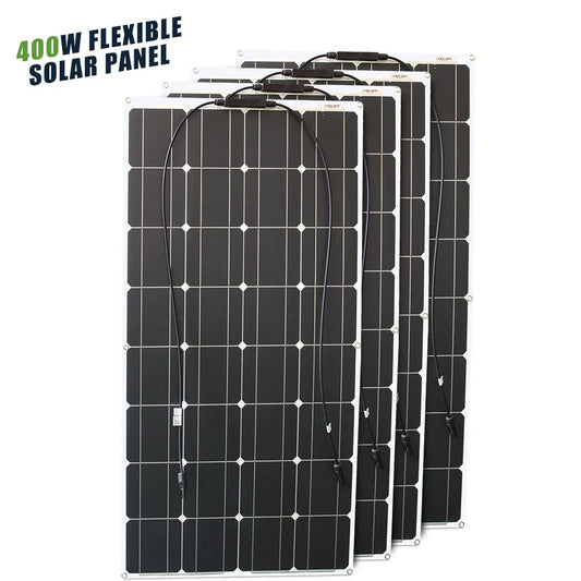 12V Flexible Solar Panel 600W 100W 200W 300W 400W 500W Bendable Waterproof Monocrystalline Best Solar Panel  for RV Boat