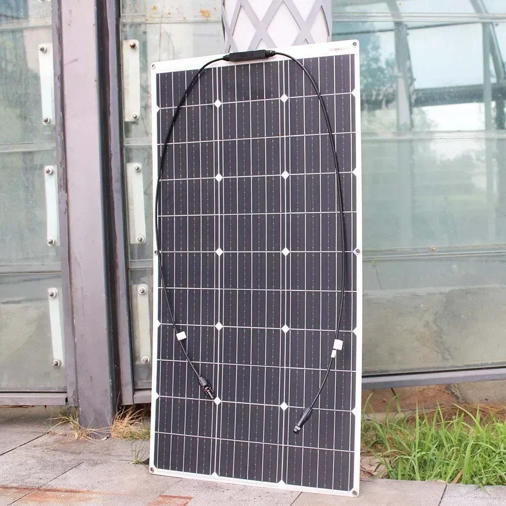 12V Flexible Solar Panel 600W 100W 200W 300W 400W 500W Bendable Waterproof Monocrystalline Best Solar Panel  for RV Boat